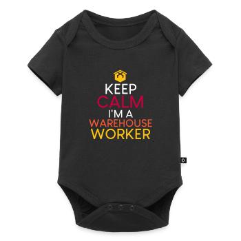 Warehouse worker saying - Baby Premium short-sleeve bodysuit - black - Front