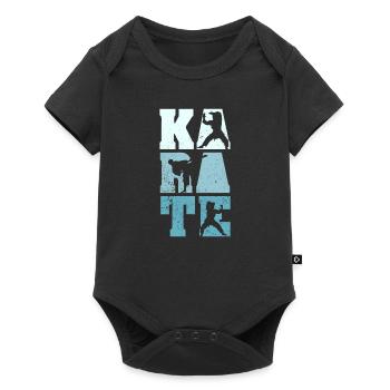 Karate - Baby Premium Kurzarmbody - Schwarz - Vorne