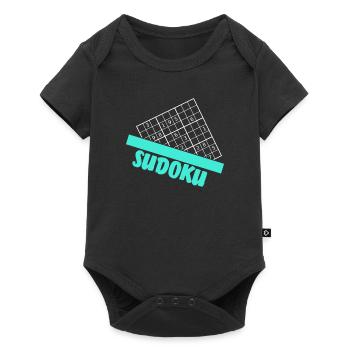 Cadeau Sudoku - Body à manches courtes Premium Bébé - noir - Devant