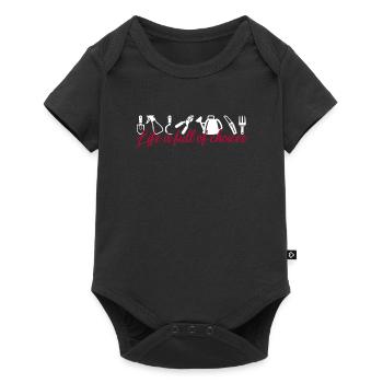 garden - Baby Premium short-sleeve bodysuit - black - Front