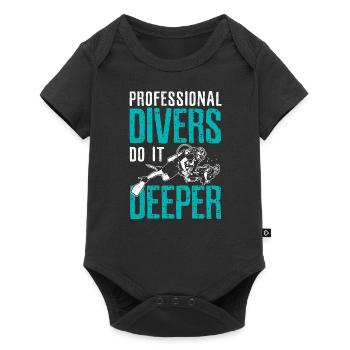 Professional diver - Baby Premium short-sleeve bodysuit - black - Front