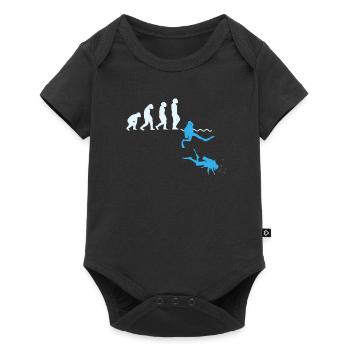 Plongée Evolution Chemise cadeau de plongée - Body à manches courtes Premium Bébé - noir - Devant