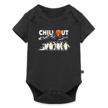 Penguin Chill Out T-Shirt Gift - Baby Premium short-sleeve bodysuit - black - Front