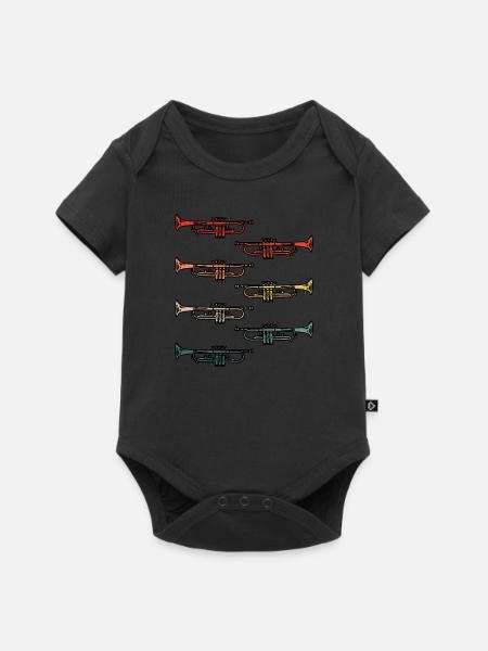 Trompettes - Body à manches courtes Premium Bébé - noir