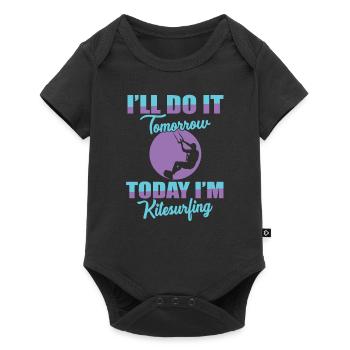 Kitesurfing Shirt Gift - Baby Premium short-sleeve bodysuit - black - Front