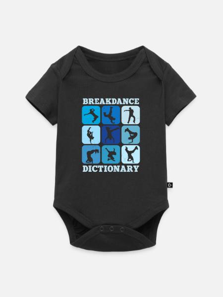 Breakdance Lexikon - Baby Premium Kurzarmbody - Schwarz
