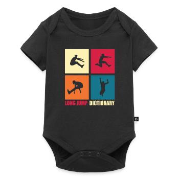 Long jump lexicon Funny gift - Baby Premium short-sleeve bodysuit - black - Front