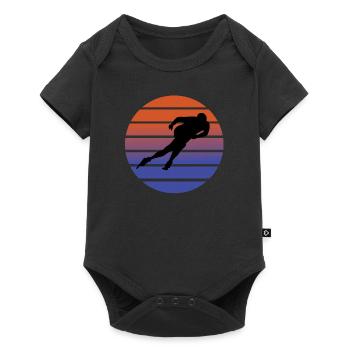 Speed skating - Baby Premium short-sleeve bodysuit - black - Front