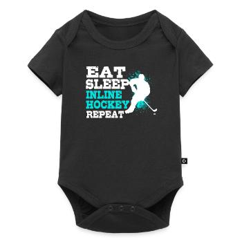 Hockey en ligne - Body à manches courtes Premium Bébé - noir - Devant