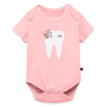 dent - Body à manches courtes Premium Bébé - rose - Devant
