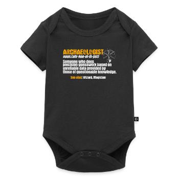archéologue - Body à manches courtes Premium Bébé - noir - Devant