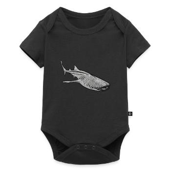 Walhai - Baby Premium Kurzarmbody - Schwarz - Vorne