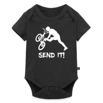 MTB Jump Dirt Bike Tailwhip Biker Bikepark Mount - Baby Premium short-sleeve bodysuit - black - Front