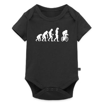 Evolution Road Bike Gift for Road Cyclists - Baby Premium short-sleeve bodysuit - black - Front