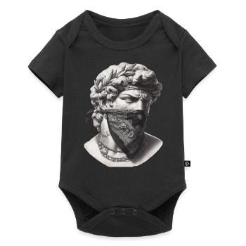 Antique mythologie grecque Statue tatouage Bandana - Body à manches courtes Premium Bébé - noir - Devant