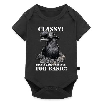 Steampunk Raven - Baby Premium short-sleeve bodysuit - black - Front