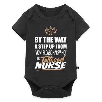 Tattooed nurse is the most attractive - Baby Premium short-sleeve bodysuit - black - Front