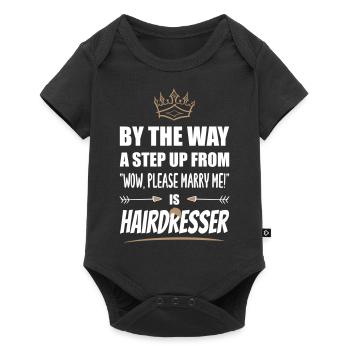 Le coiffeur est le plus attrayant ! - Body à manches courtes Premium Bébé - noir - Devant