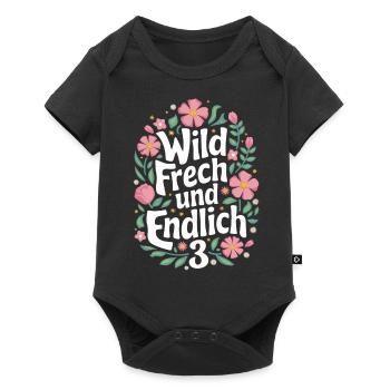Birthday Gift 3 Years Children's Birthday - Baby Premium short-sleeve bodysuit - black - Front