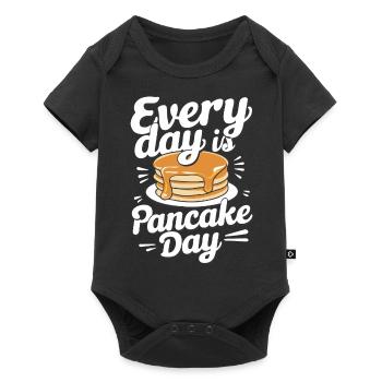 Pancakes Breakfast Food Pancake - Baby Premium short-sleeve bodysuit - black - Front