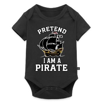 Pirate Pirate Carnaval Halloween - Body à manches courtes Premium Bébé - noir - Devant