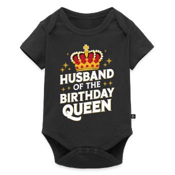 Ehemann Ehegatte Familie Hochzeit - Baby Premium Kurzarmbody - Schwarz - Vorne