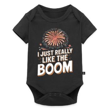 Pyrotechniker Feuerwerk Pyrotechnik - Baby Premium Kurzarmbody - Schwarz - Vorne