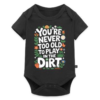 Gardener Garden Plants Gardening - Baby Premium short-sleeve bodysuit - black - Front