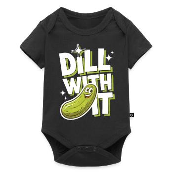 Cucumber Pickle Pickle Food Dill - Baby Premium short-sleeve bodysuit - black - Front