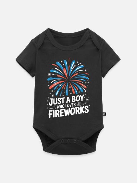 Pyrotechniker Feuerwerk Pyrotechnik - Baby Premium Kurzarmbody - Schwarz