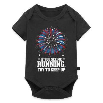 Pyrotechniker Feuerwerk Pyrotechnik - Baby Premium Kurzarmbody - Schwarz - Vorne