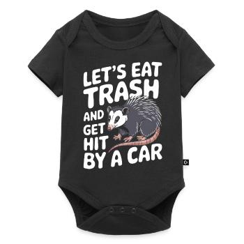 Opossum Possum Animal - Baby Premium short-sleeve bodysuit - black - Front