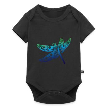 Magical Colorful Dragonfly T-shirt - Insect Lover - Body à manches courtes Premium Bébé - noir - Devant