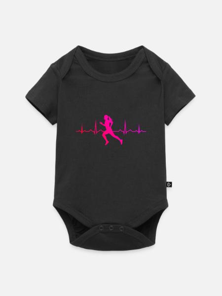 Jogging Course à pied Pour hommes Jogging Fitness Cross Countr - Body à manches courtes Premium Bébé - noir