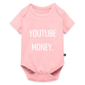 Youtube money - Baby Premium short-sleeve bodysuit - rose - Front