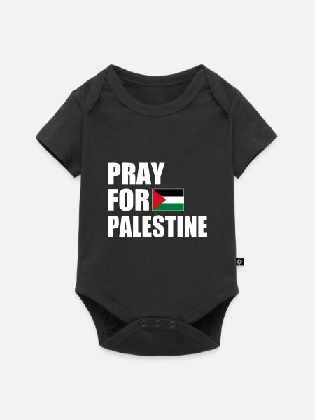 Pray for palestine - Body à manches courtes Premium Bébé - noir