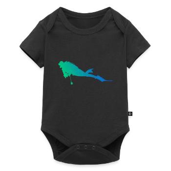 Women Diver Scuba Diver Diver Diver Free Dive - Baby Premium short-sleeve bodysuit - black - Front