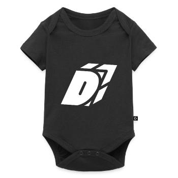 Lettre D du résumé - Body à manches courtes Premium Bébé - noir - Devant