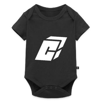 Abstract C letter - Baby Premium short-sleeve bodysuit - black - Front