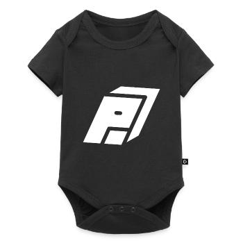 Abstract P letter - Baby Premium short-sleeve bodysuit - black - Front