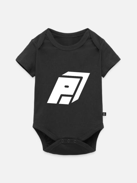 Abstract P Brief - Baby Premium Kurzarmbody - Schwarz