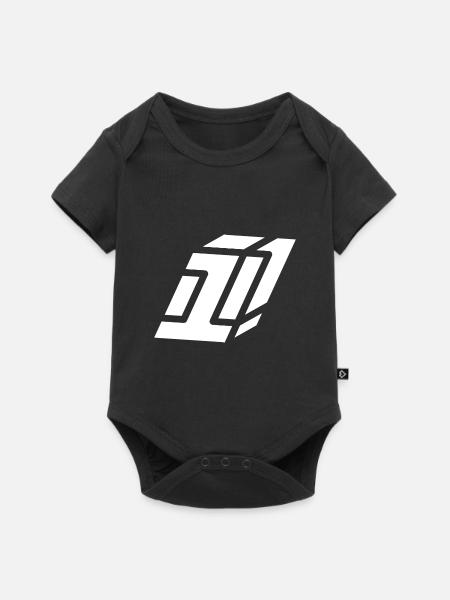 Abstract Nummer 1 | Erste - Baby Premium Kurzarmbody - Schwarz