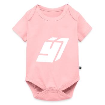 Abstract Y-Buchstabe - Baby Premium Kurzarmbody - Rosa - Vorne
