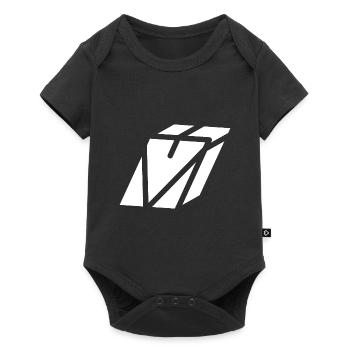 Abstract V-Brief - Baby Premium Kurzarmbody - Schwarz - Vorne