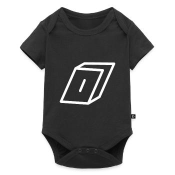 Lettre d’esquisse O - Body à manches courtes Premium Bébé - noir - Devant