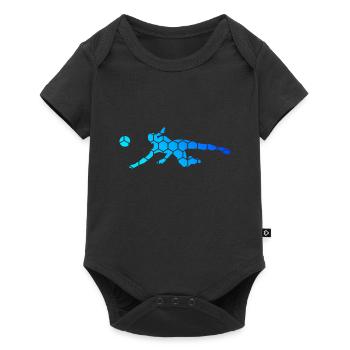 Joueuse de volley-ball volley-ball féminin - Body à manches courtes Premium Bébé - noir - Devant