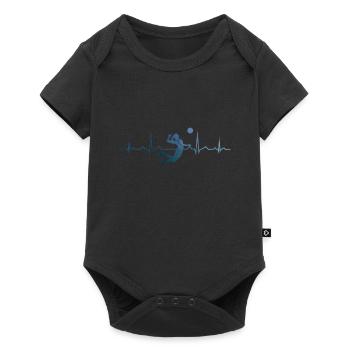 Jeux de volleyball masculin Joueurs de volleyball - Body à manches courtes Premium Bébé - noir - Devant