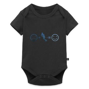 Unihockeyspielen Floorball Unihockey Innebandy - Baby Premium short-sleeve bodysuit - black - Front