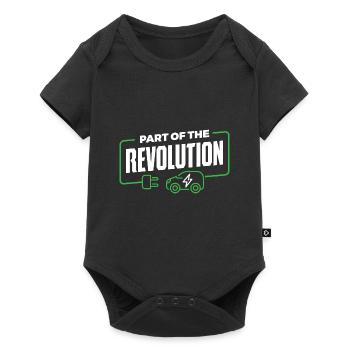 Electric - Baby Premium short-sleeve bodysuit - black - Front