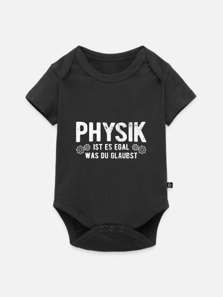 Physik Nerd - Baby Premium Kurzarmbody - Schwarz